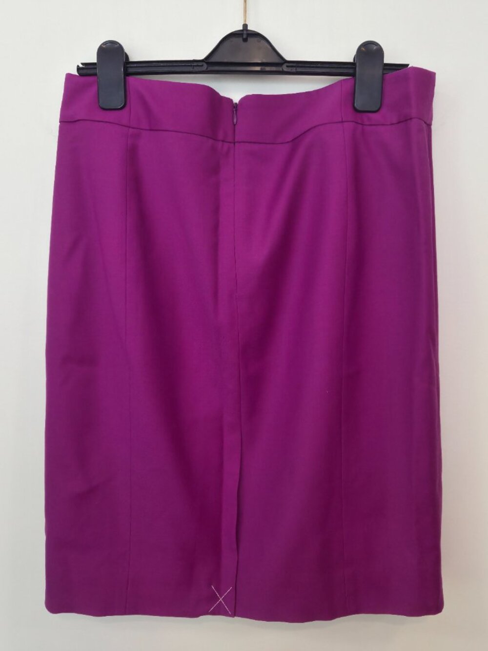 J.Crew Purple Wool Skirt NWT | Size 12 | 100% Wool | Kick Pleat - Picture 2 of 6